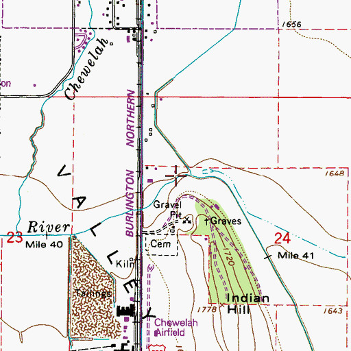 Topographic Map of Thomason Creek, WA