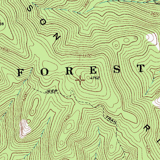 Topographic Map of Thompson Ridge, WA