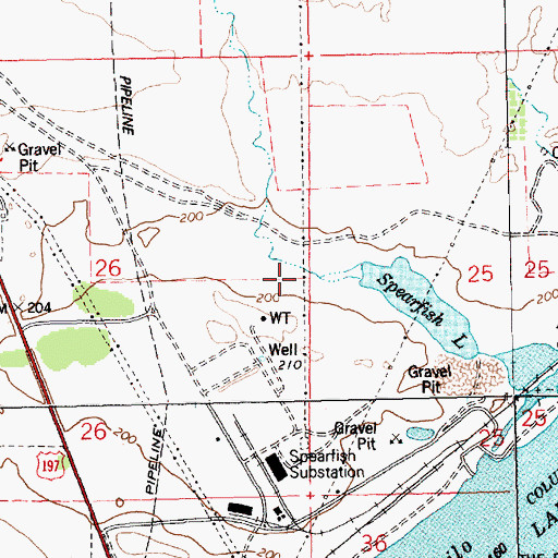 Topographic Map of Threemile Creek, WA