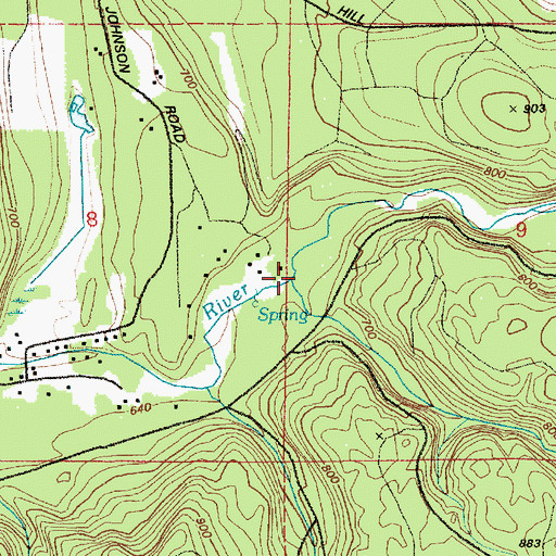 Topographic Map of Thurston Creek, WA