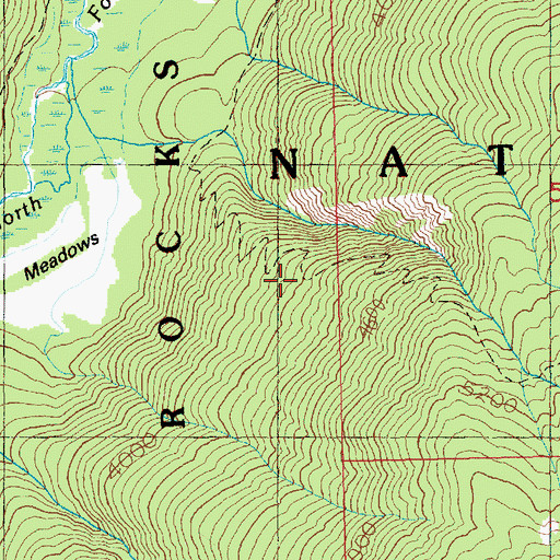 Topographic Map of Tieton Meadows Trail, WA