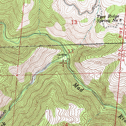 Topographic Map of Tillicum Creek, WA