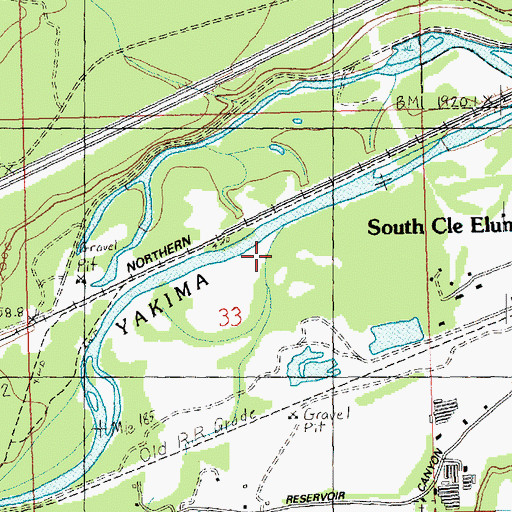 Topographic Map of Tillman Creek, WA
