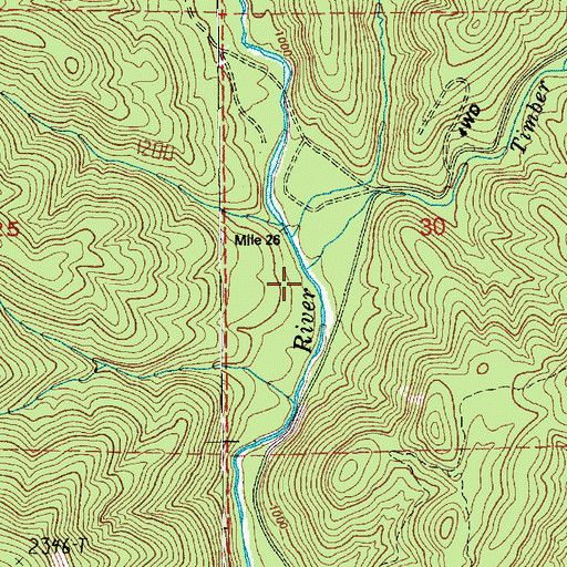 Topographic Map of Timber Creek, WA