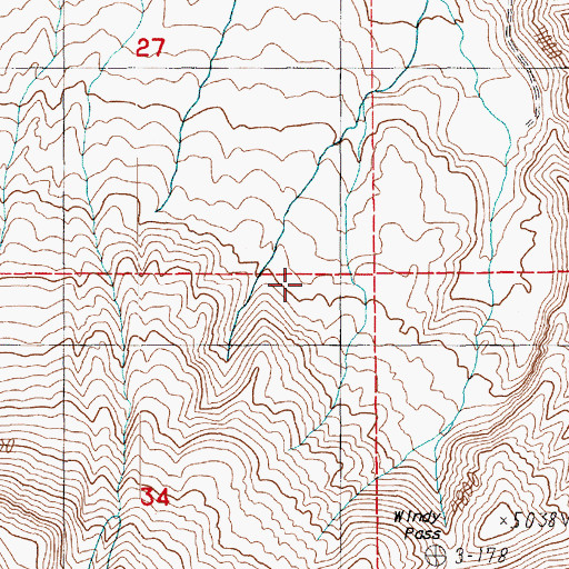 Topographic Map of Timberline Campground (historical), WA
