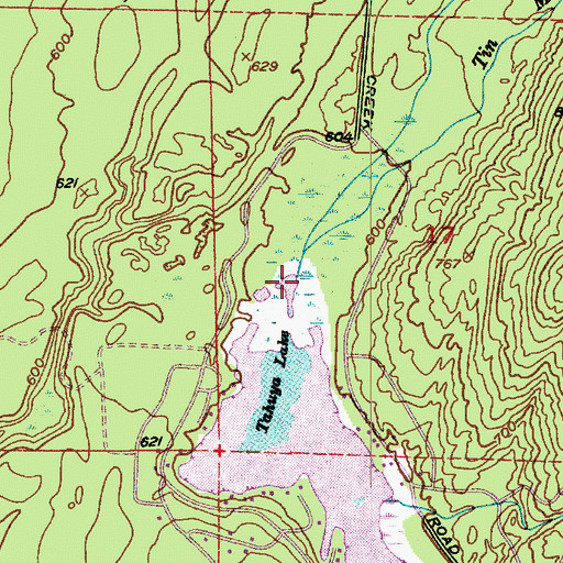 Topographic Map of Tin Mine Creek, WA