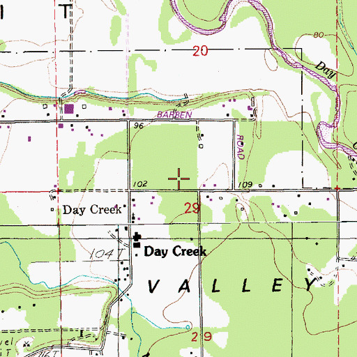 Topographic Map of Tingley School, WA