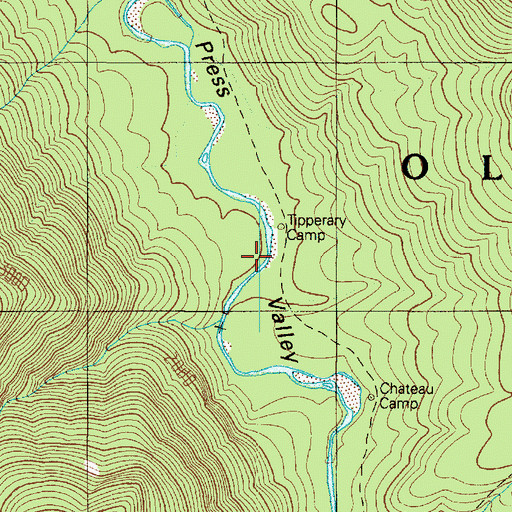 Topographic Map of Tipperary Camp, WA