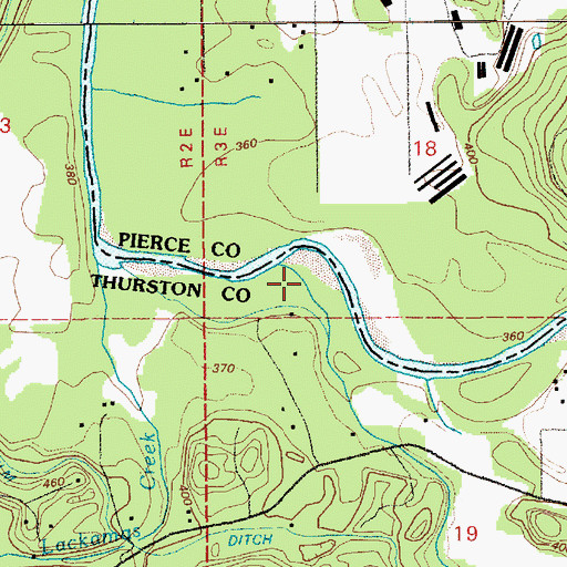 Topographic Map of Tobolton Creek, WA