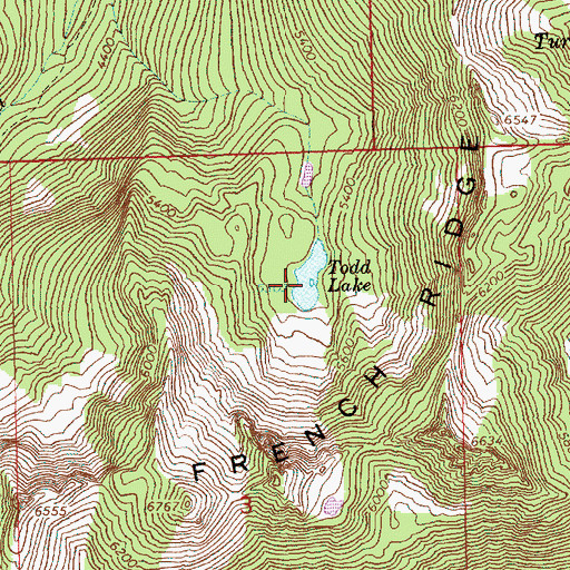 Topographic Map of Todd Lake, WA