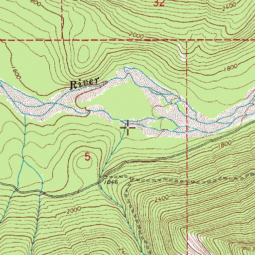 Topographic Map of Tolmie Creek, WA