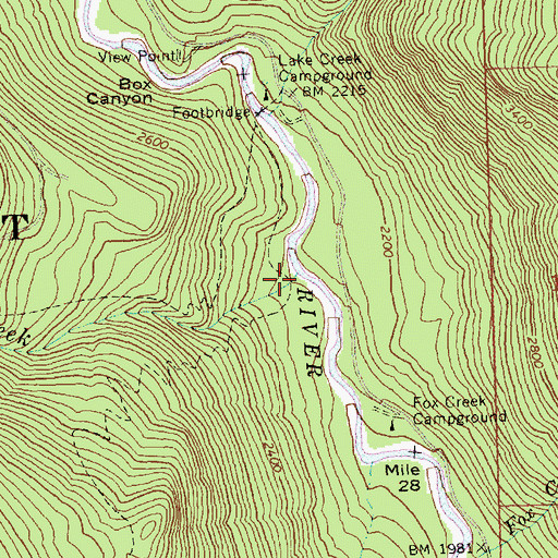 Topographic Map of Tommy Creek, WA