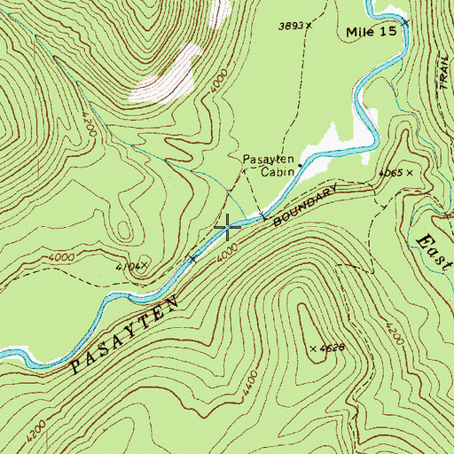 Topographic Map of Trail Creek, WA