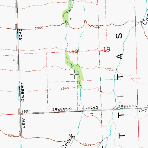 Topographic Map of Trail Creek, WA