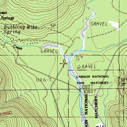 Topographic Map of Trapper Creek, WA