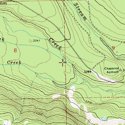 Topographic Map of Trappers Creek, WA