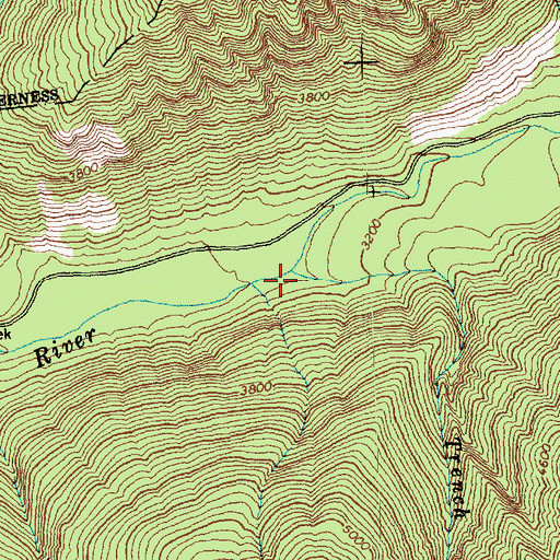 Topographic Map of Trench Creek, WA