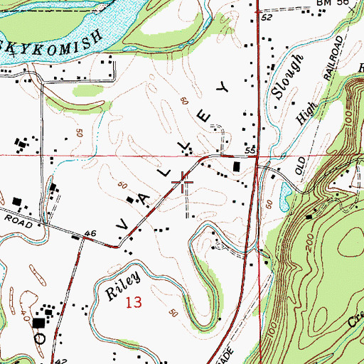 Topographic Map of Tualco Valley, WA
