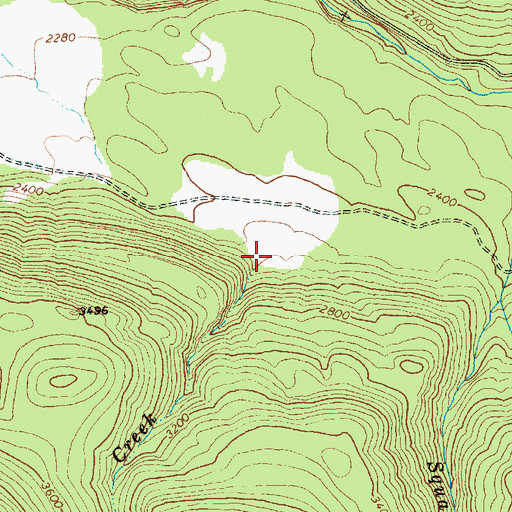 Topographic Map of Tule Creek, WA
