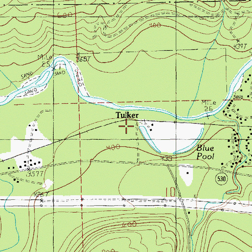Topographic Map of Tulker, WA
