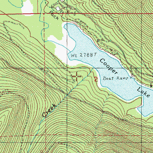 Topographic Map of Tumble Creek, WA