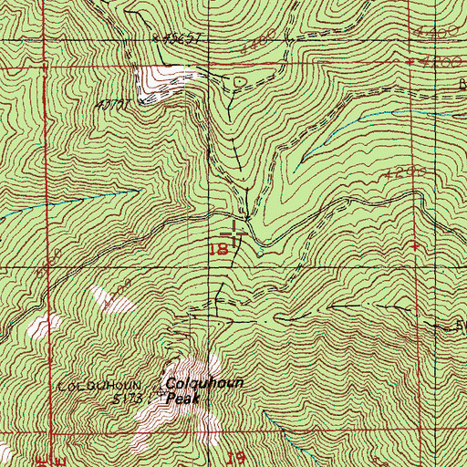Topographic Map of Twin Camp, WA