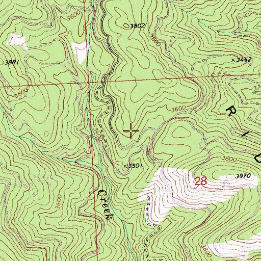 Topographic Map of Tyee Ridge, WA