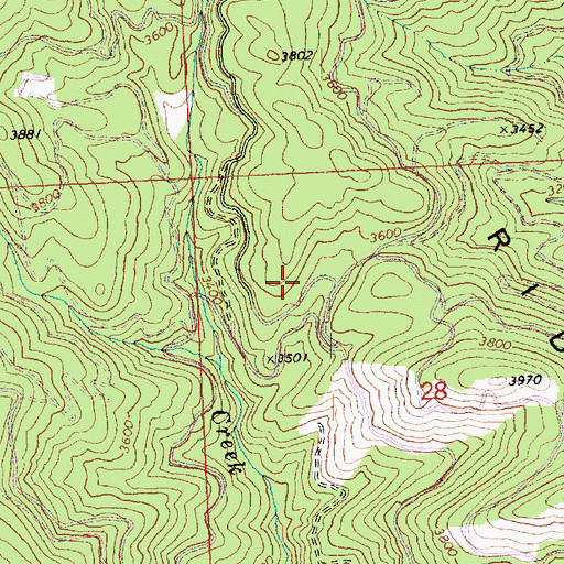 Topographic Map of Tyee Ridge, WA