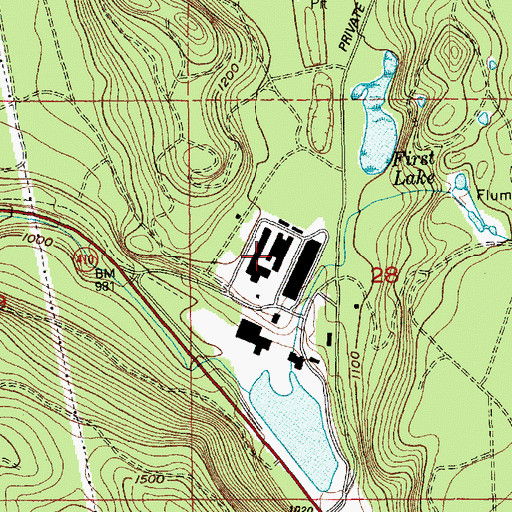 Topographic Map of Upper Mill, WA