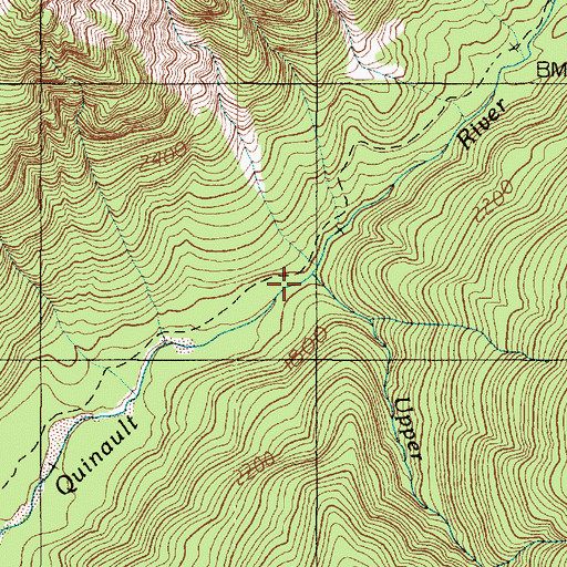 Topographic Map of Upper O'Neil Creek, WA