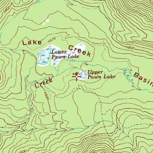 Topographic Map of Upper Pawn Lake, WA