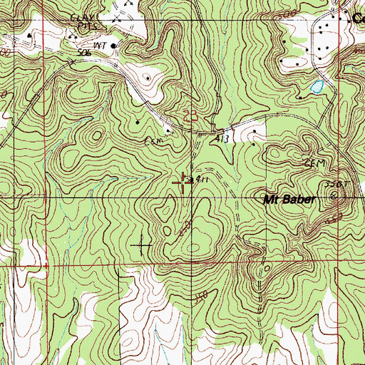 Topographic Map of Old Bethel Church, AL