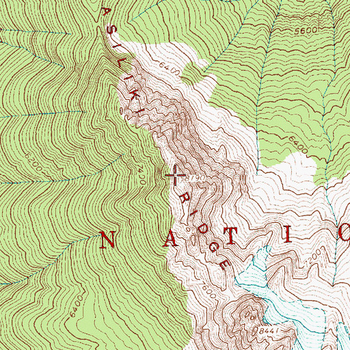 Topographic Map of Vasiliki Ridge, WA