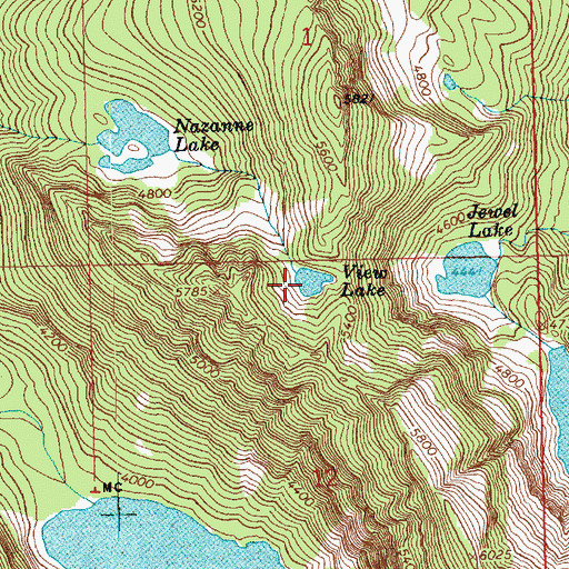 Topographic Map of View Lake, WA