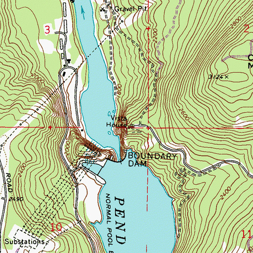 Topographic Map of Vista House, WA