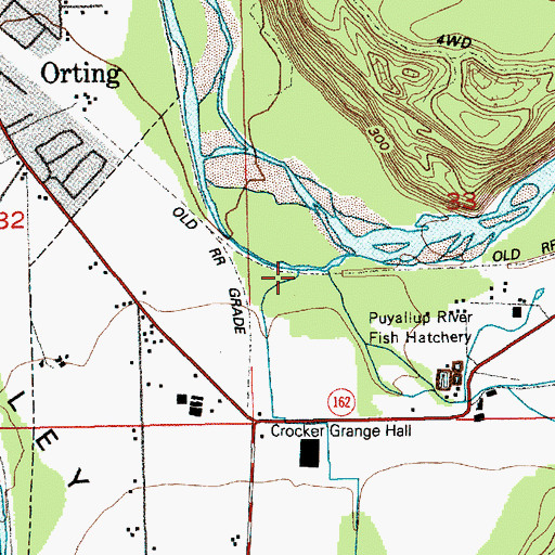 Topographic Map of Voight Creek, WA