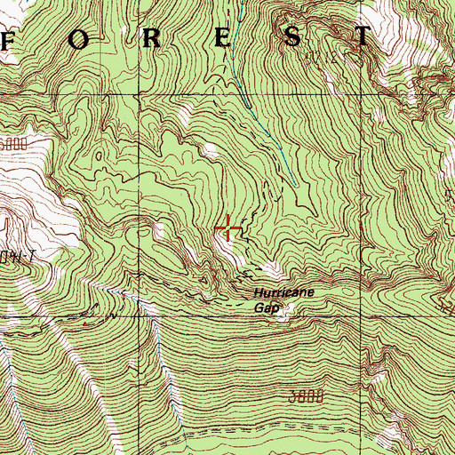 Topographic Map of W-E Camp Shelter, WA