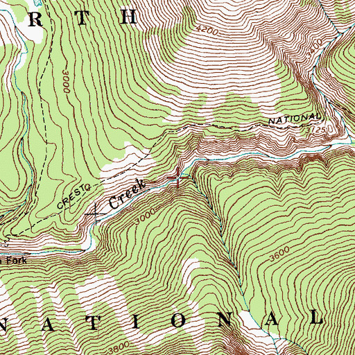 Topographic Map of Waddell Creek, WA