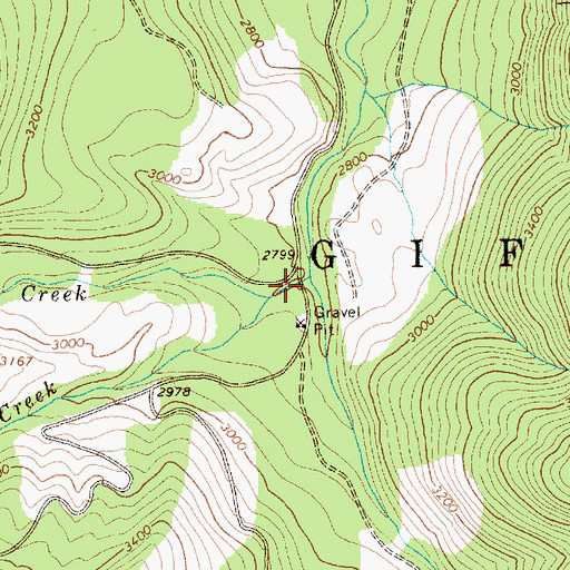 Topographic Map of Wakepish Creek, WA