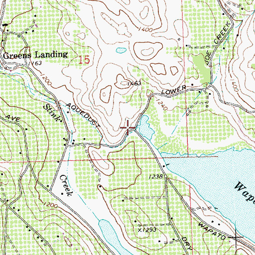 Topographic Map of Wapato Lake, WA