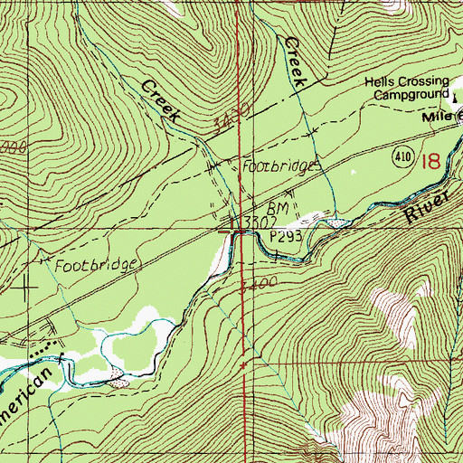 Topographic Map of Wash Creek, WA