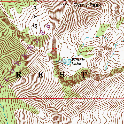 Topographic Map of Watch Lake, WA