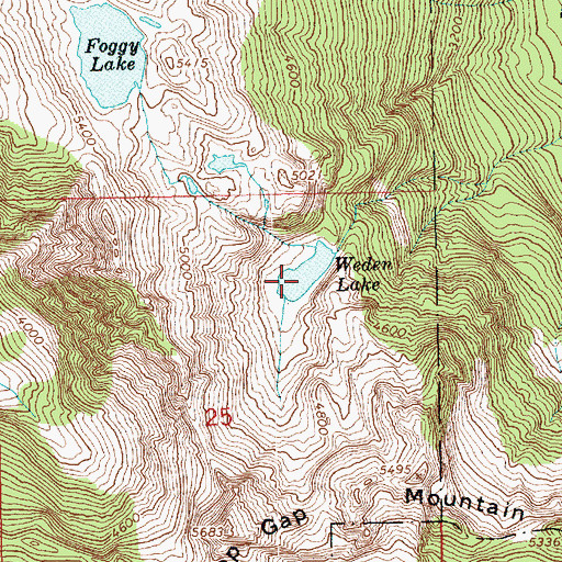 Topographic Map of Weeden Lake, WA