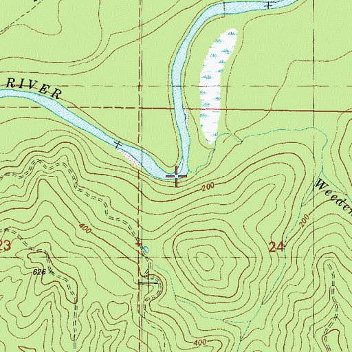 Topographic Map of Weeden Creek, WA