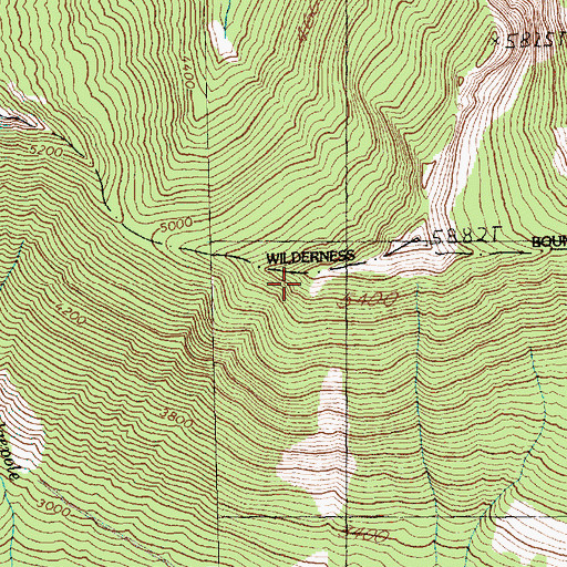 Topographic Map of Wenatchee Ridge, WA
