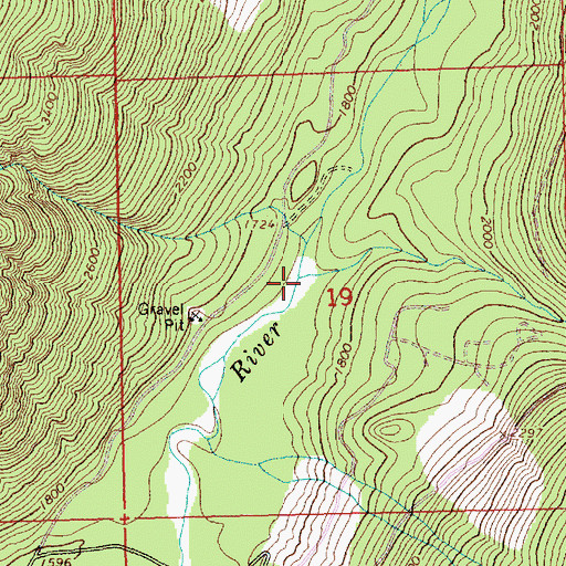 Topographic Map of West Cady Creek, WA