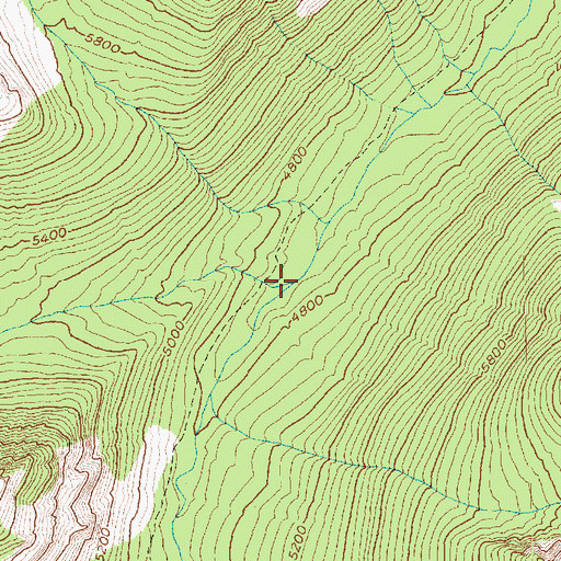 Topographic Map of West Fork Cedar Creek, WA