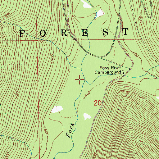 Topographic Map of West Fork Foss River, WA
