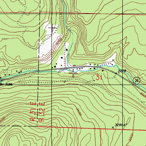 Topographic Map of West Fork Granite Creek, WA