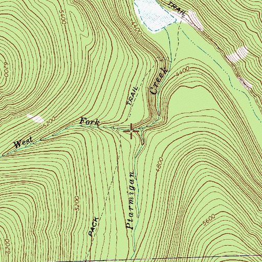 Topographic Map of West Fork Ptarmigan Creek, WA